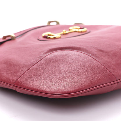 Gucci Sakai Be Green Calfskin Horsebit 1955 Cinch Top Messenger Bag New Cherry Red 8 of 9