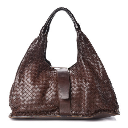 Bottega Veneta Nappa Intrecciato Shoulder Bag Brown 1 of 18