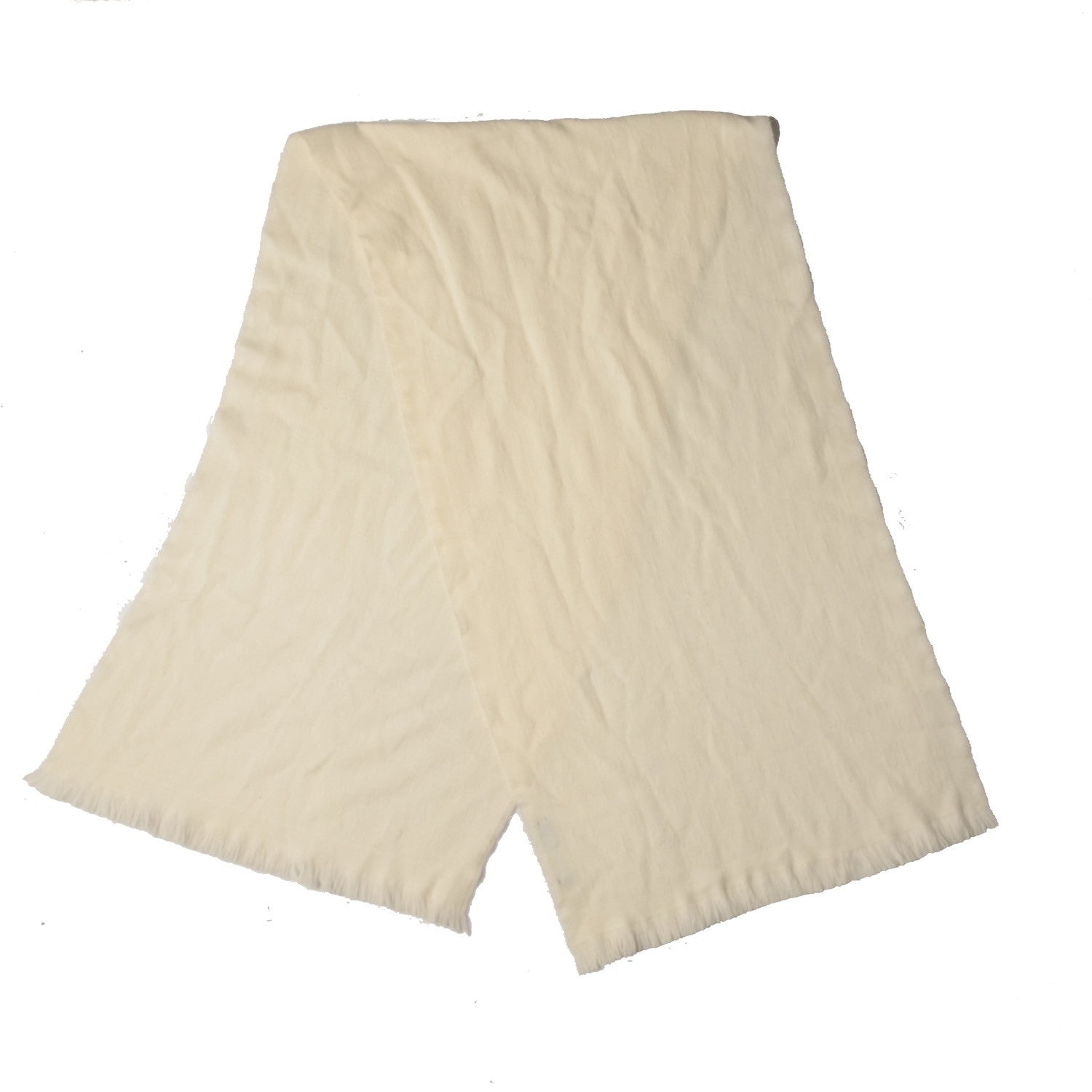 Gucci Wool GG Monogram Sten Fringe Scarf White 3 of 6
