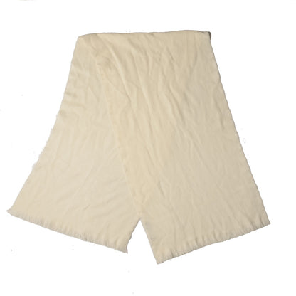 Gucci Wool GG Monogram Sten Fringe Scarf White 3 of 6