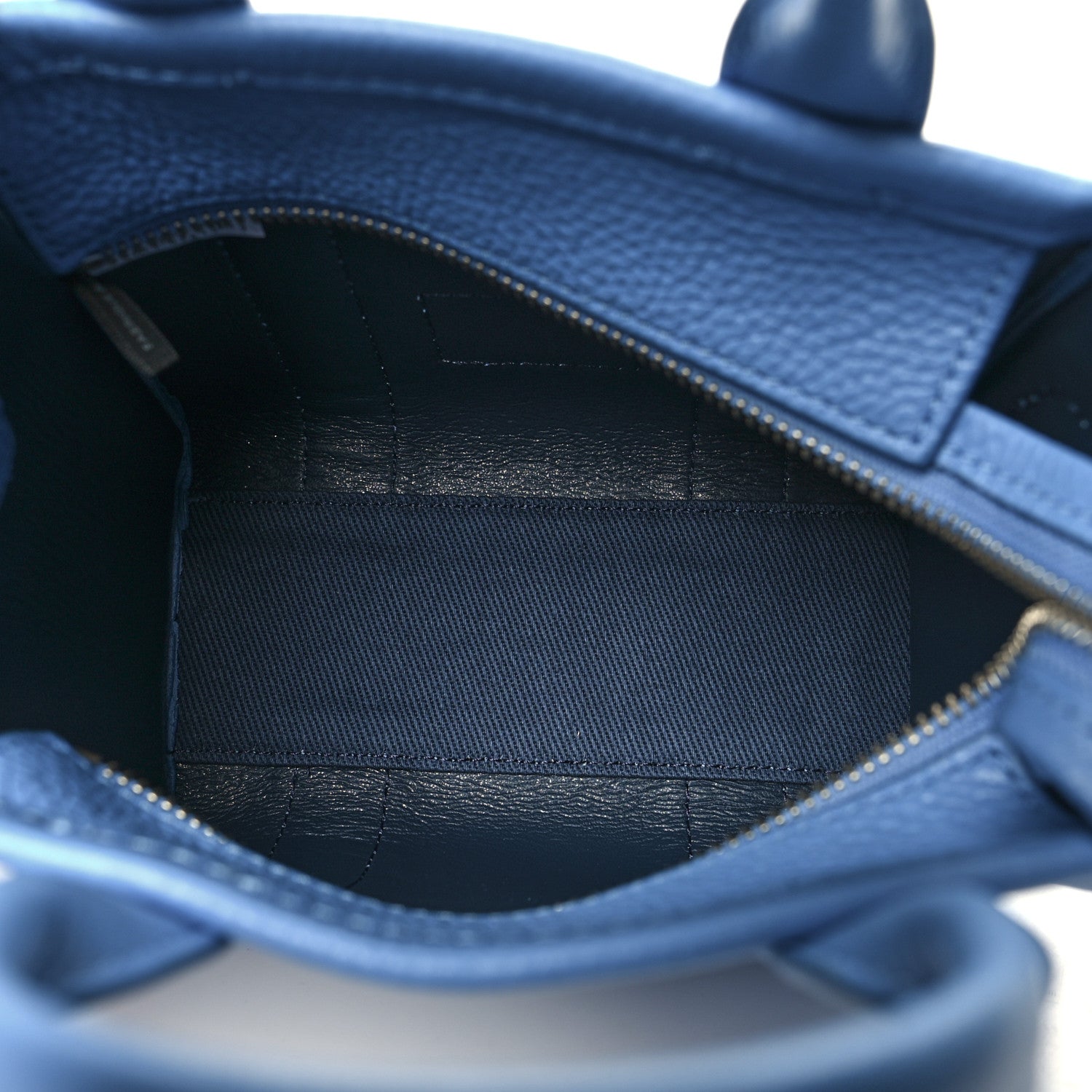 Marc Jacobs Grained Calfskin Mini The Tote Bag Spring Blue 5 of 9