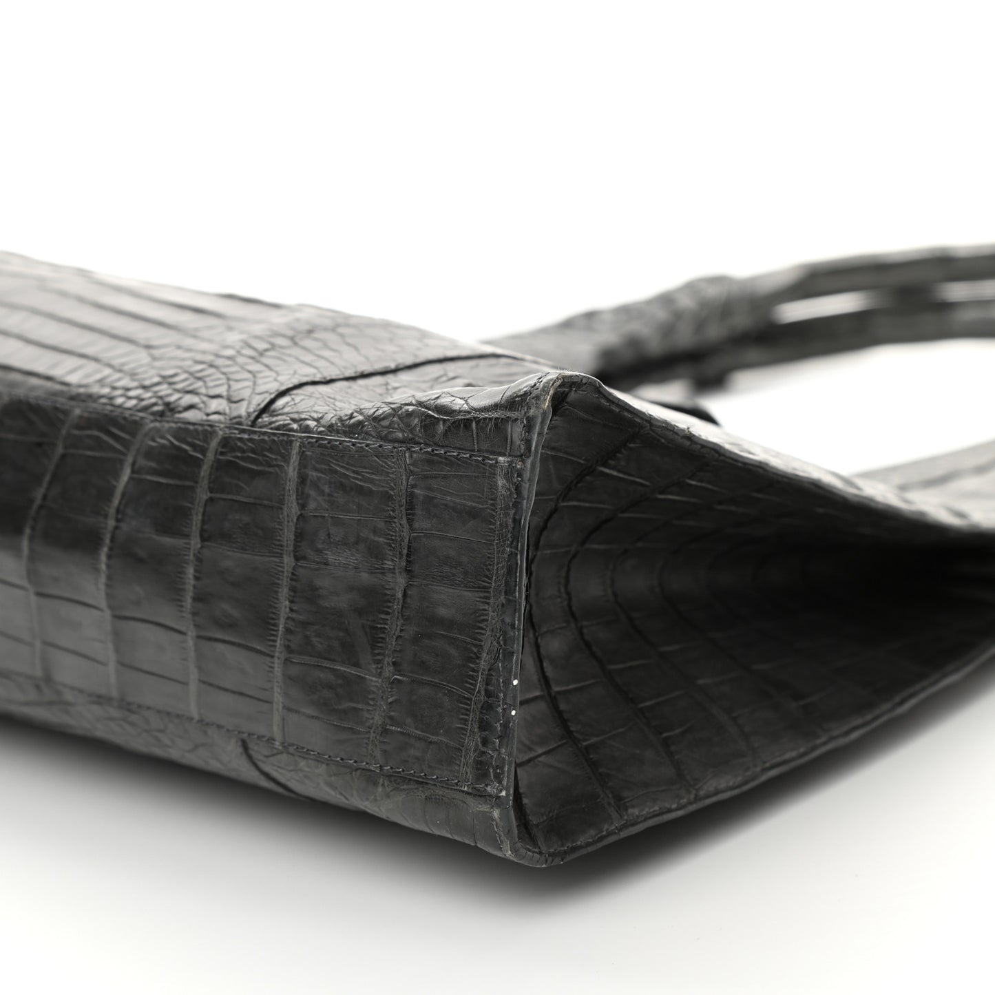 Crocodile Shoulder Bag Gray
