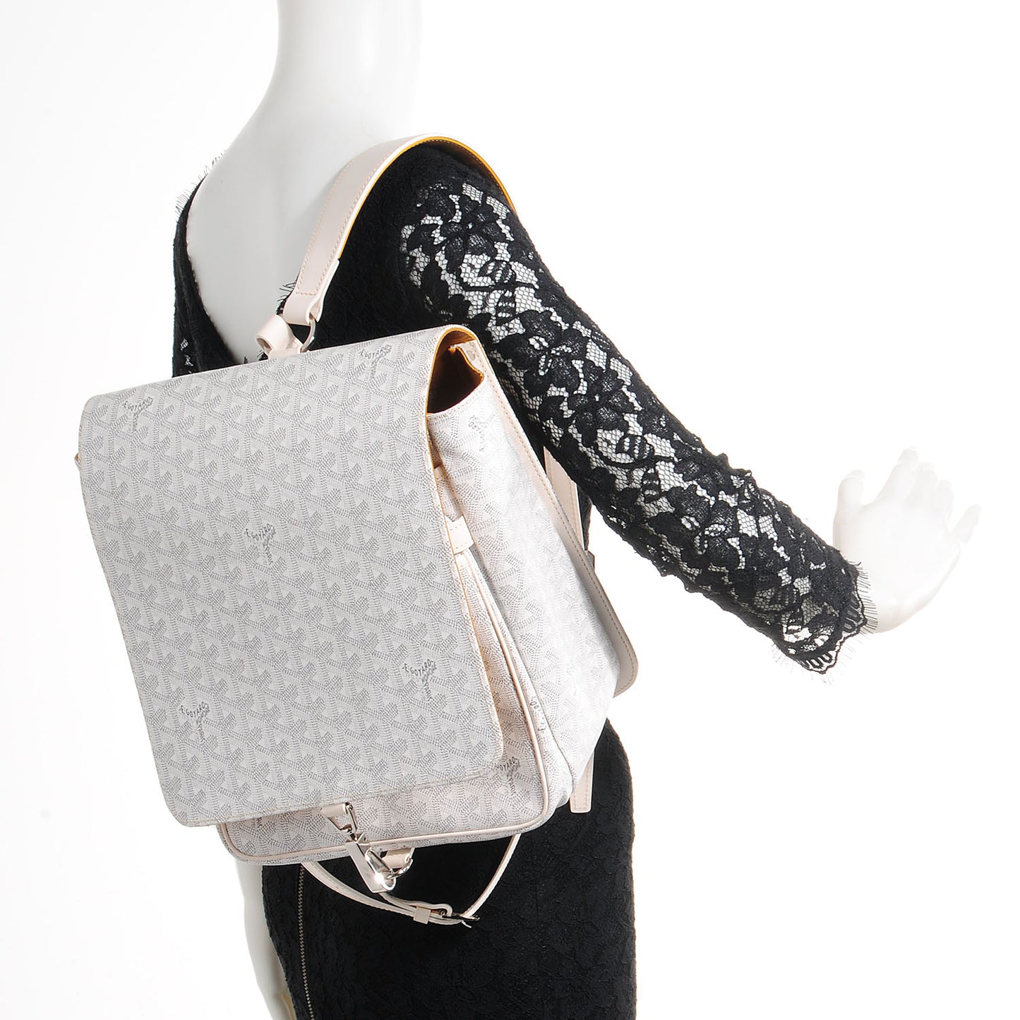 Goyardine Backpack White