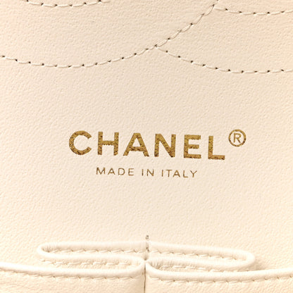 Chanel Caviar Quilted Jumbo Double Flap White 6 of 10