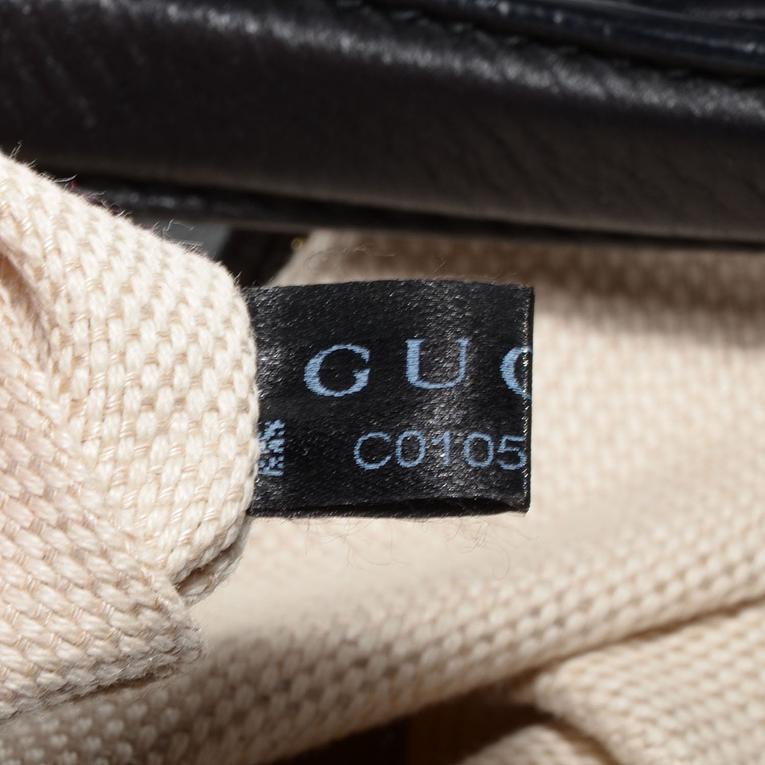 Gucci Pebbled Calfskin Large Soho Shoulder Bag Black 8 of 9