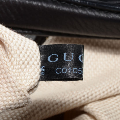 Gucci Pebbled Calfskin Large Soho Shoulder Bag Black 8 of 9