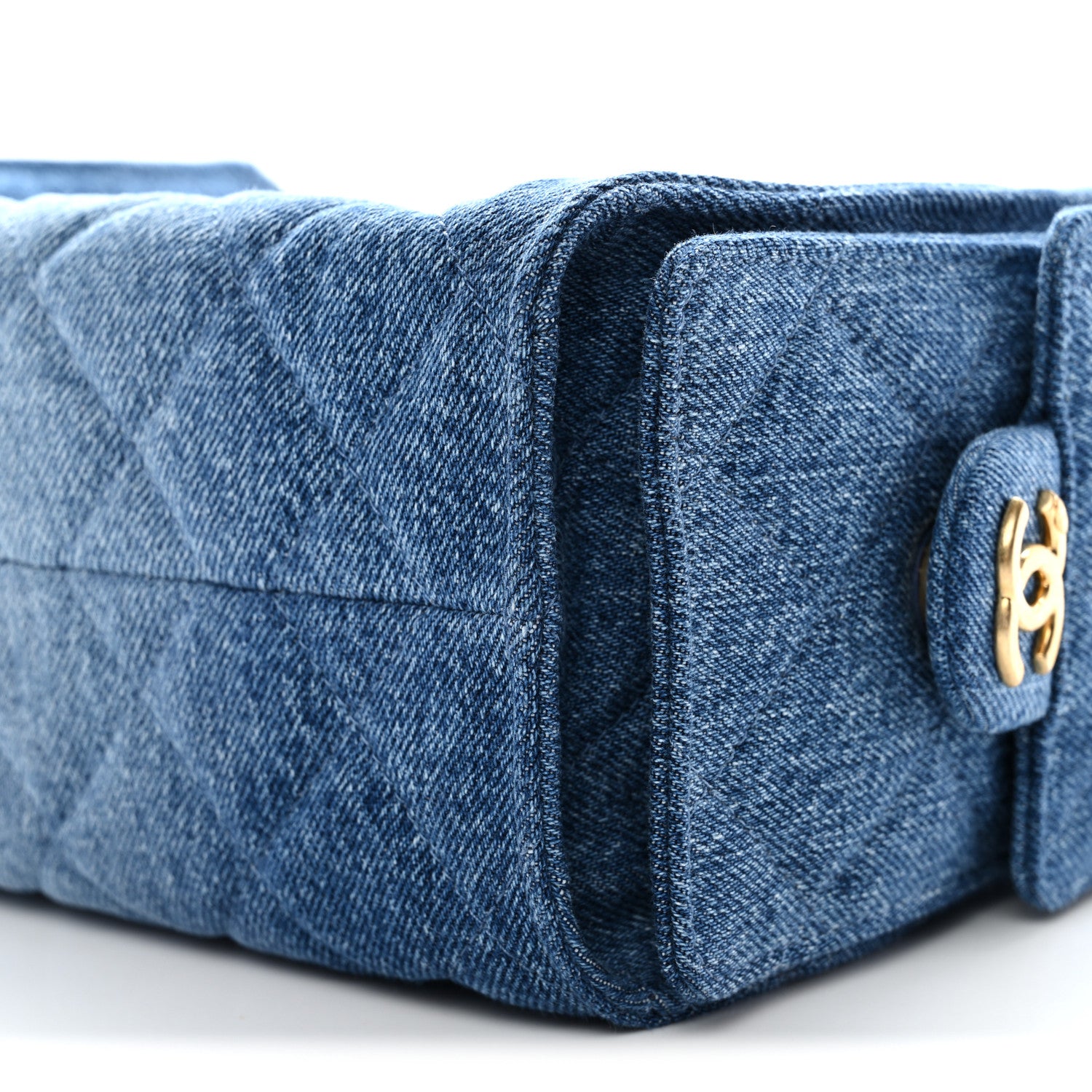 Chanel Washed Denim Quilted Mini Chanel 25 Handbag Blue 1813708