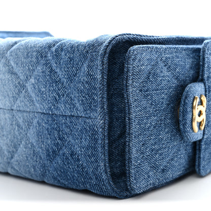 Chanel Washed Denim Quilted Mini Chanel 25 Handbag Blue 11 of 11