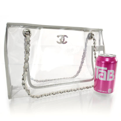 Chanel Vinyl Naked Tote White 3 of 8