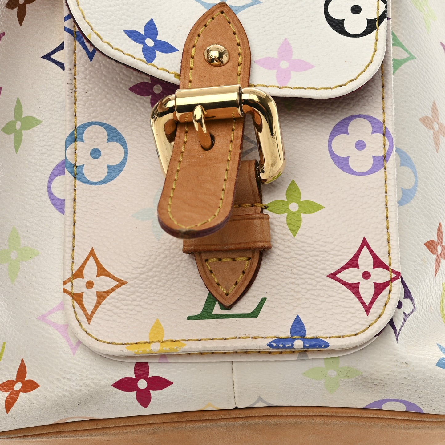 Monogram Multicolor Petit Noe White