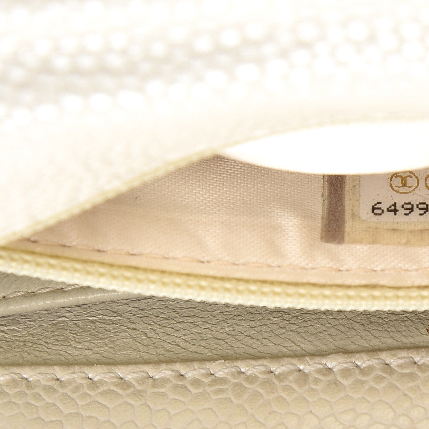 Chanel Caviar Quilted Mini Evening Bag Pearl 8 of 14