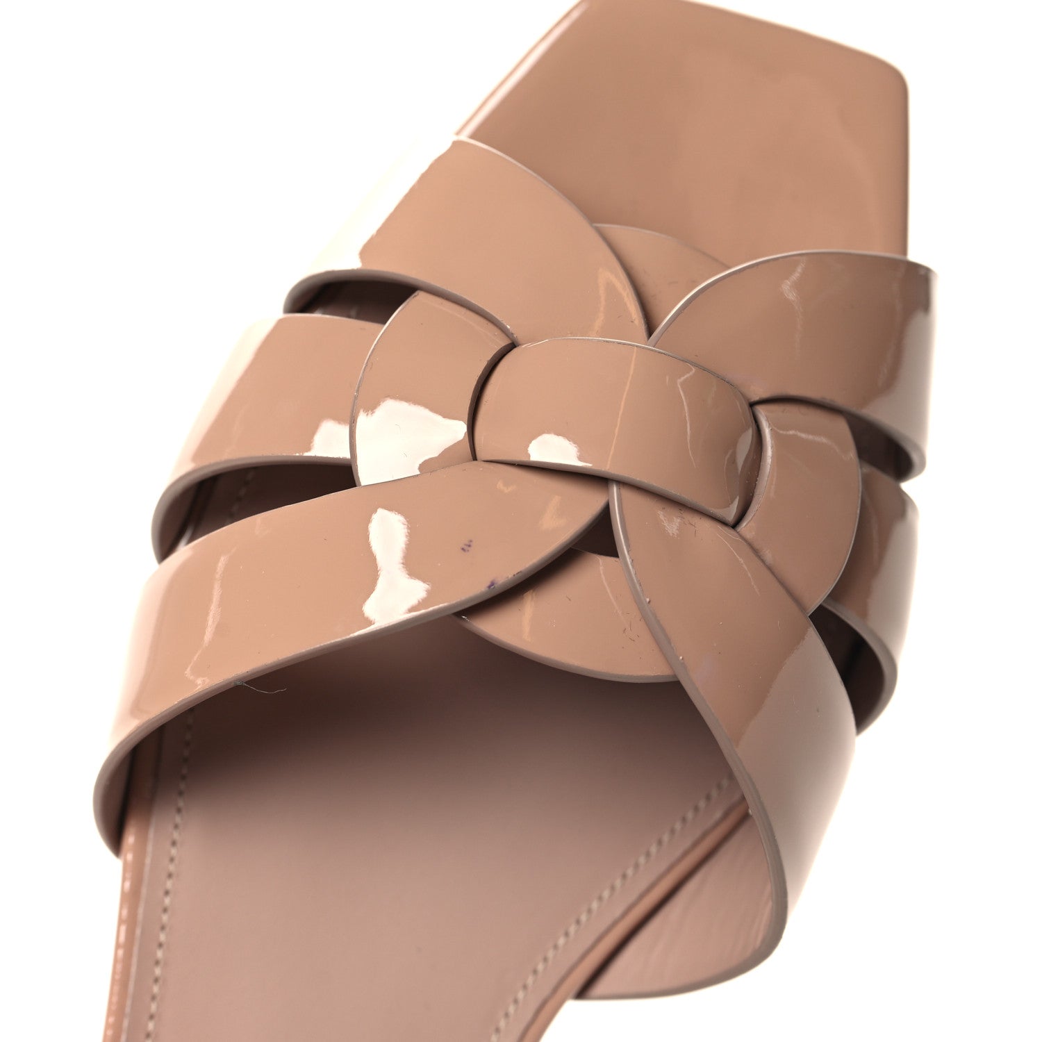 Saint Laurent Patent Tribute 05 Slide Sandals 35 Nude 10 of 11