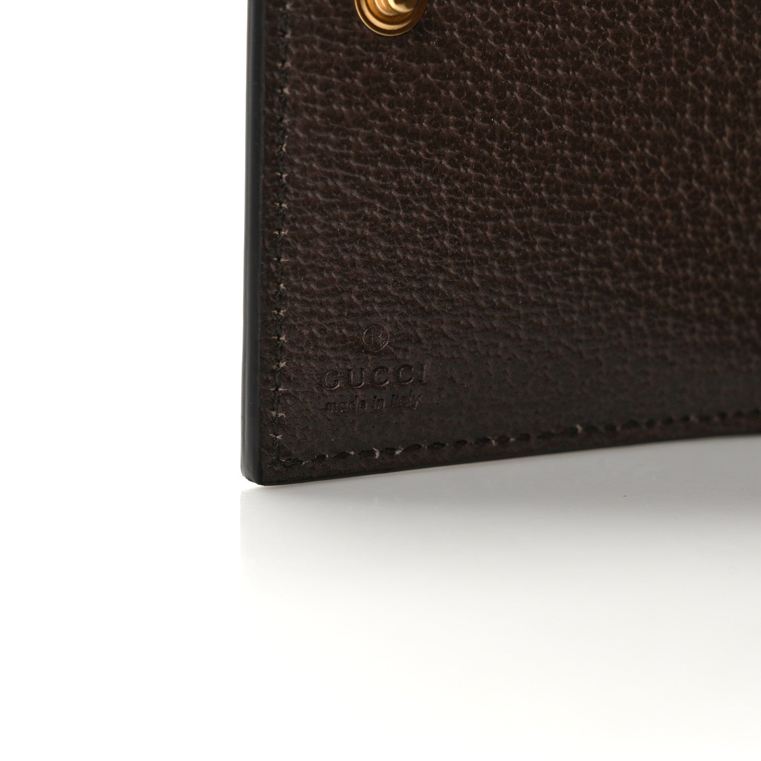 Gucci GG Supreme Monogram Web Ophidia French Flap Wallet Beige New Acero 6 of 7