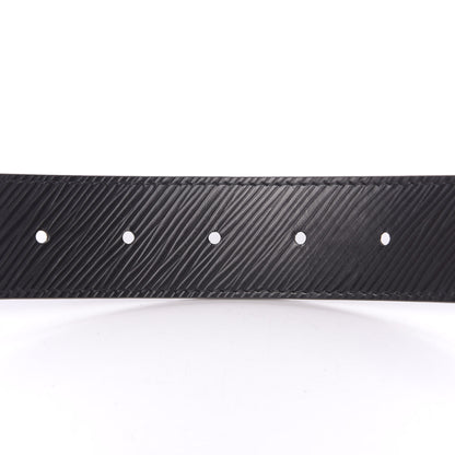 Louis Vuitton OUIS VUITTON Monogram Epi 35mm LV Circle Reversible Belt 90 36 Black 3 of 5