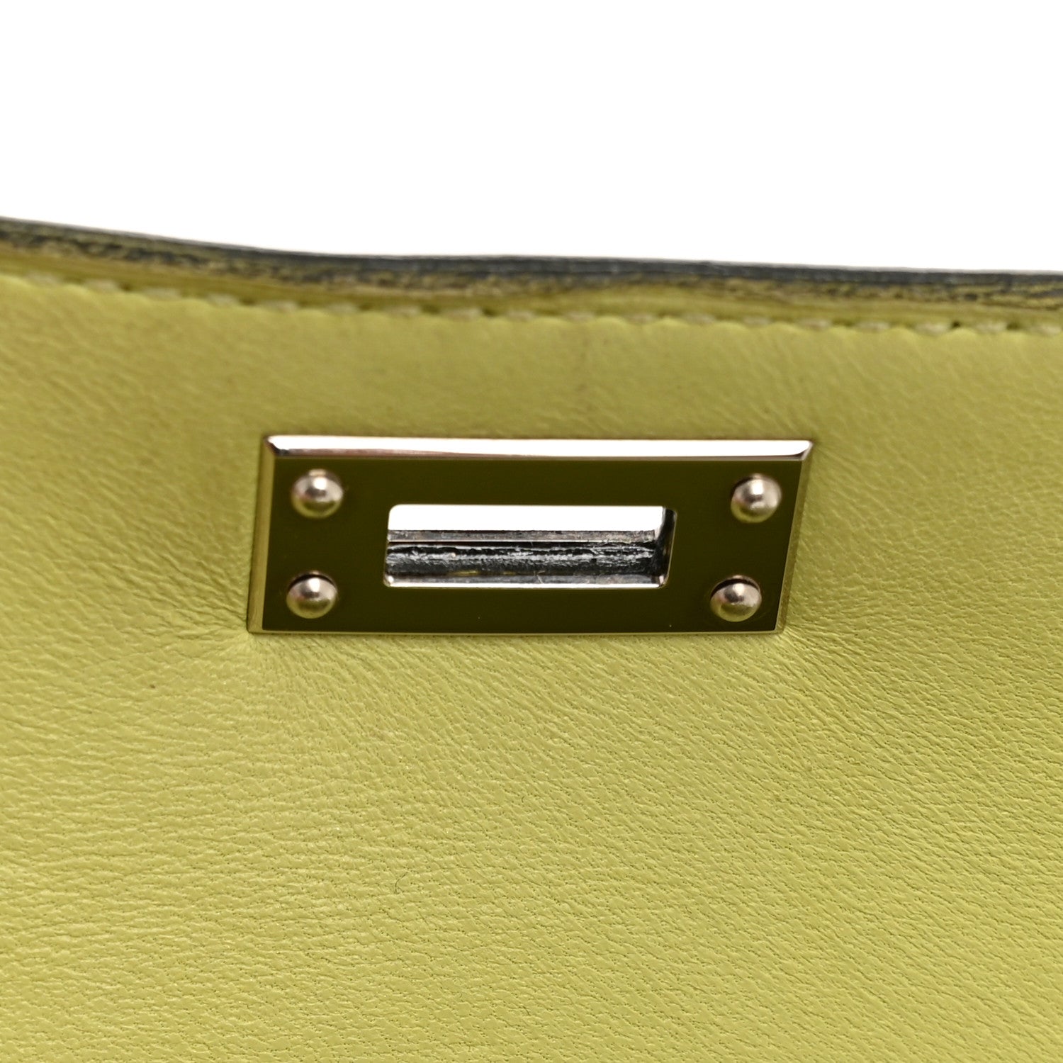 Hermes Chevre Mysore Mini Kelly Sellier 20 Jaune Bourgeon 9 of 14