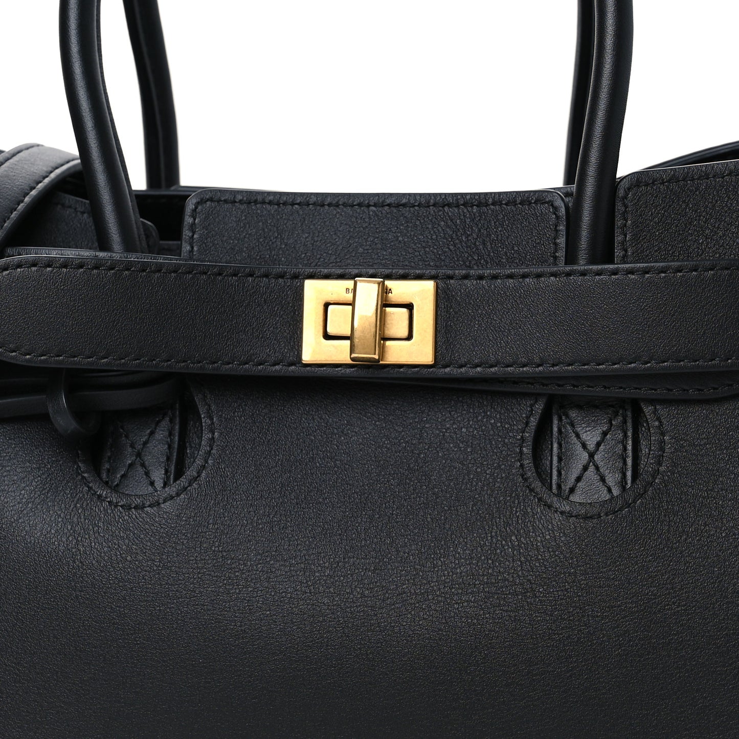 Smooth Calfskin Small Bel Air Carry All Bag Black
