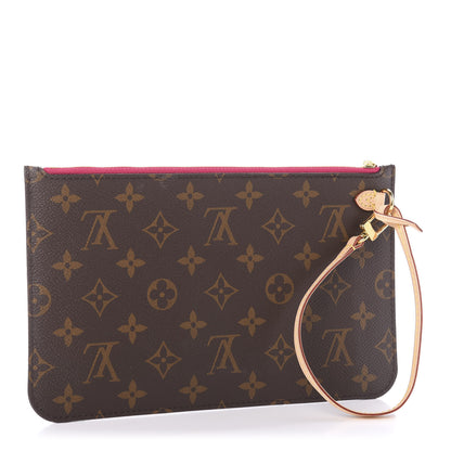 Louis Vuitton Monogram Neverfull MM GM Pochette Pivoine 3 of 9
