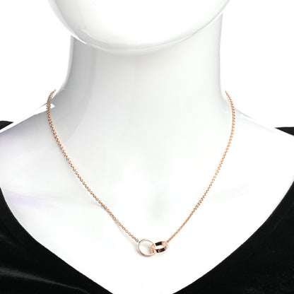 Cartier 18K Pink Gold Interlocking LOVE Necklace 2 of 7