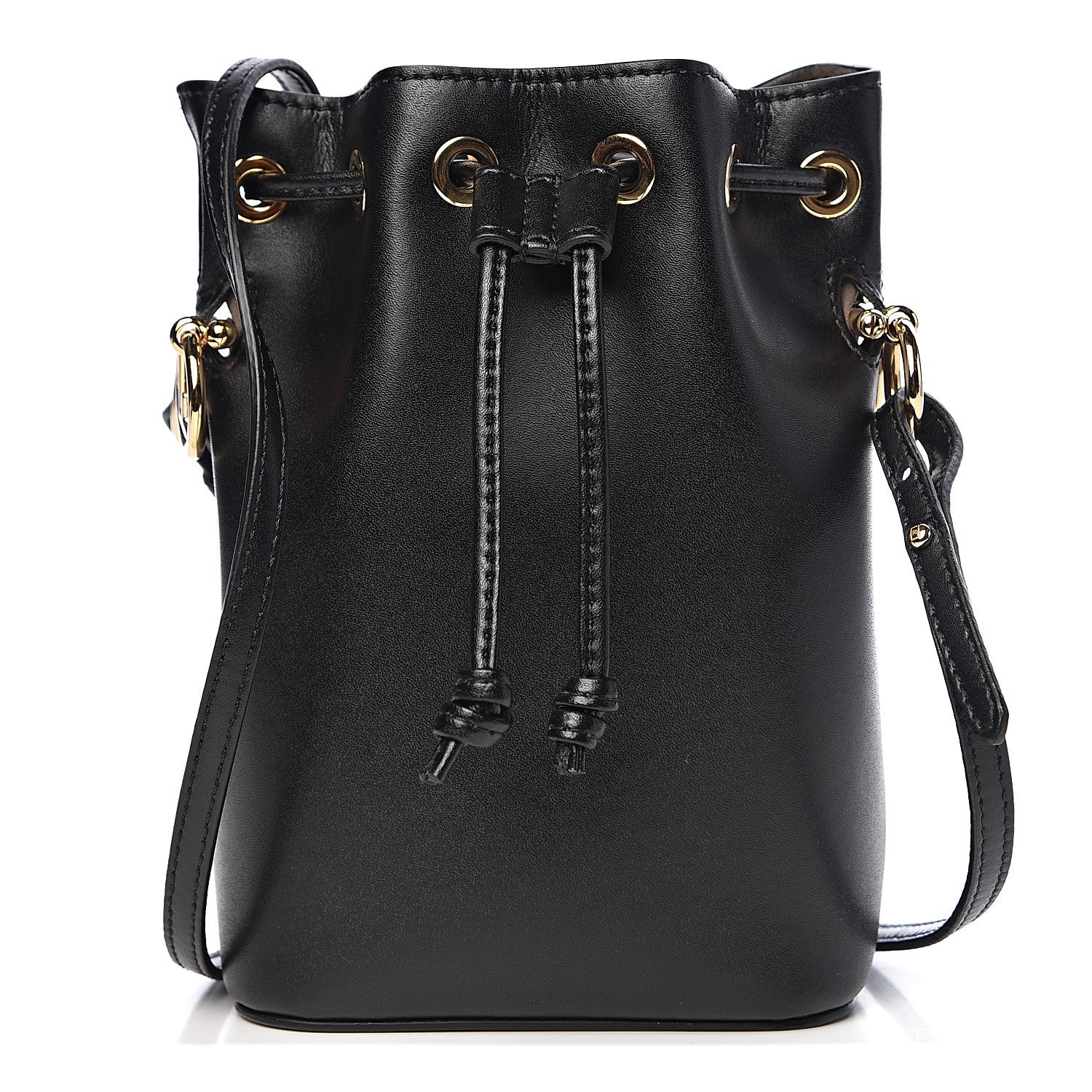 Fendi Vitello Liberty Lucido F is Fendi Mini Mon Tresor Bucket Bag Black 1 of 11