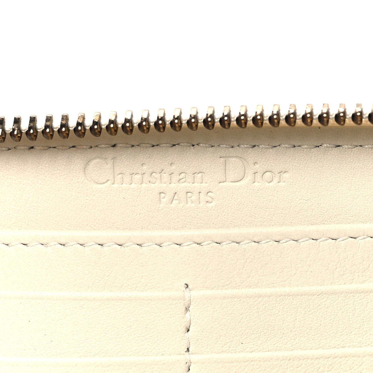 Christian Dior Calfskin Niki De Saint Phalle Dragon Zip Around Wallet Off White 6 of 11