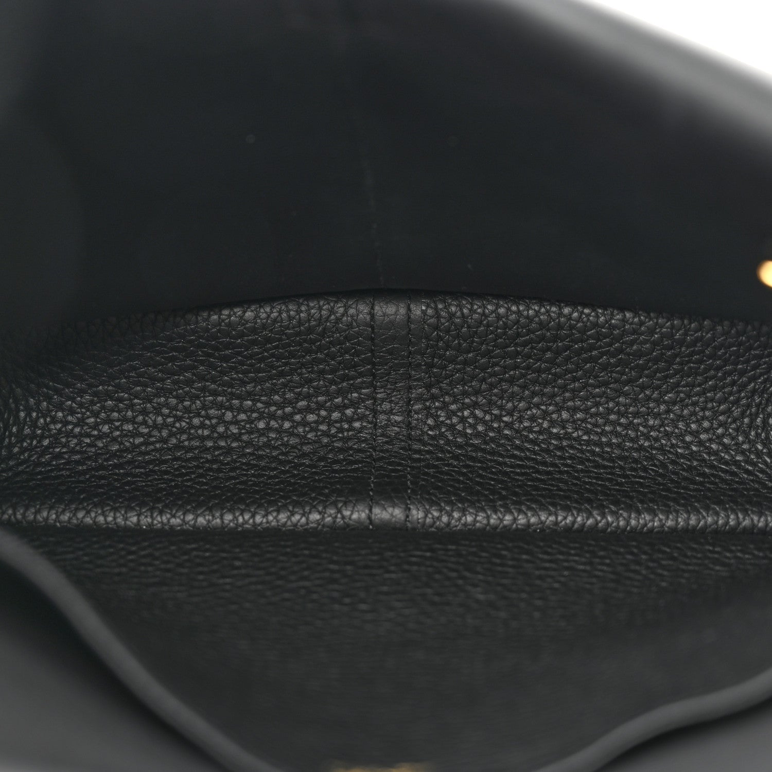 Hermes Taurillon Clemence Halzan 25 Black 5 of 11