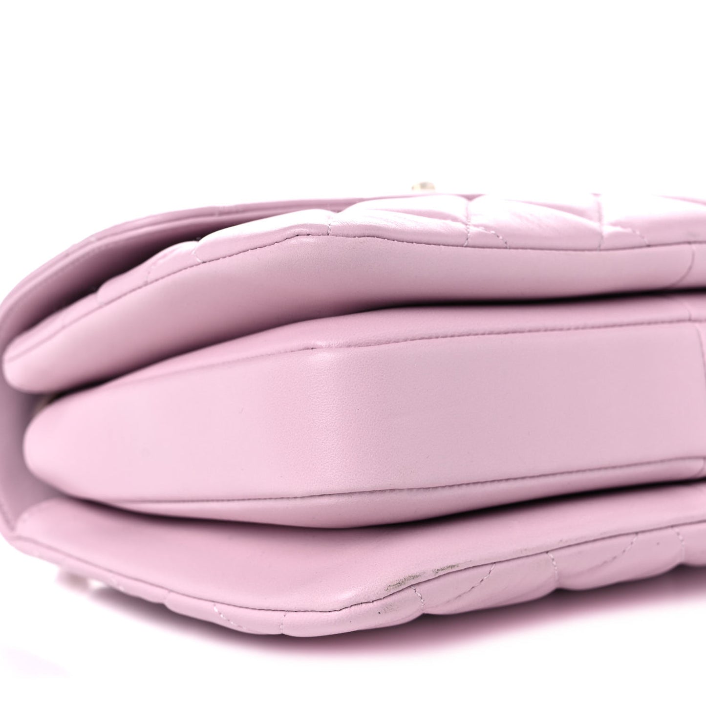 Lambskin Quilted Small Trendy CC Flap Dual Handle Bag Light Pink