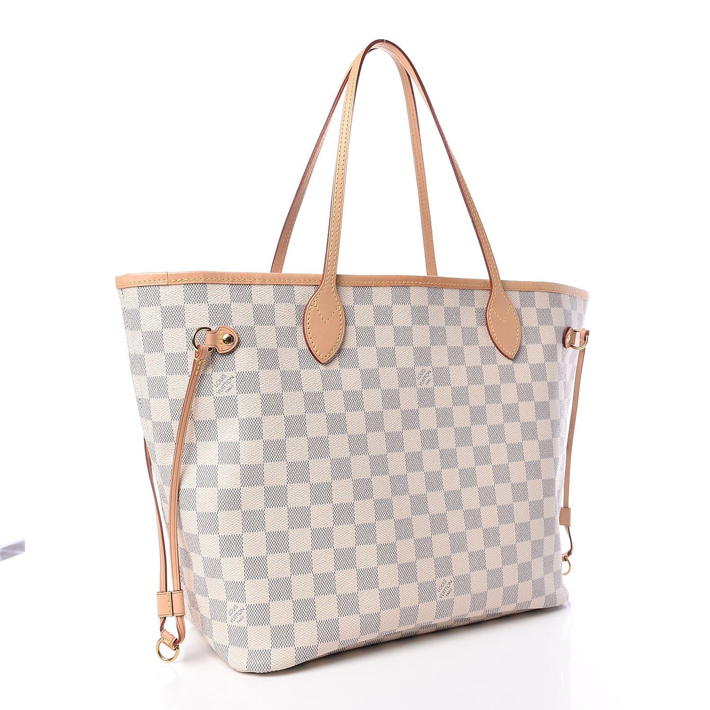 Damier Azur Neo Neverfull MM Rose Ballerine