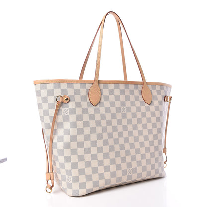 Louis Vuitton Damier Azur Neo Neverfull MM Rose Ballerine 3 of 10