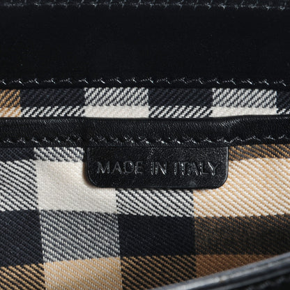 Burberry Polished Bridle Leather Small Abbott Crossbody Black 7 of 8