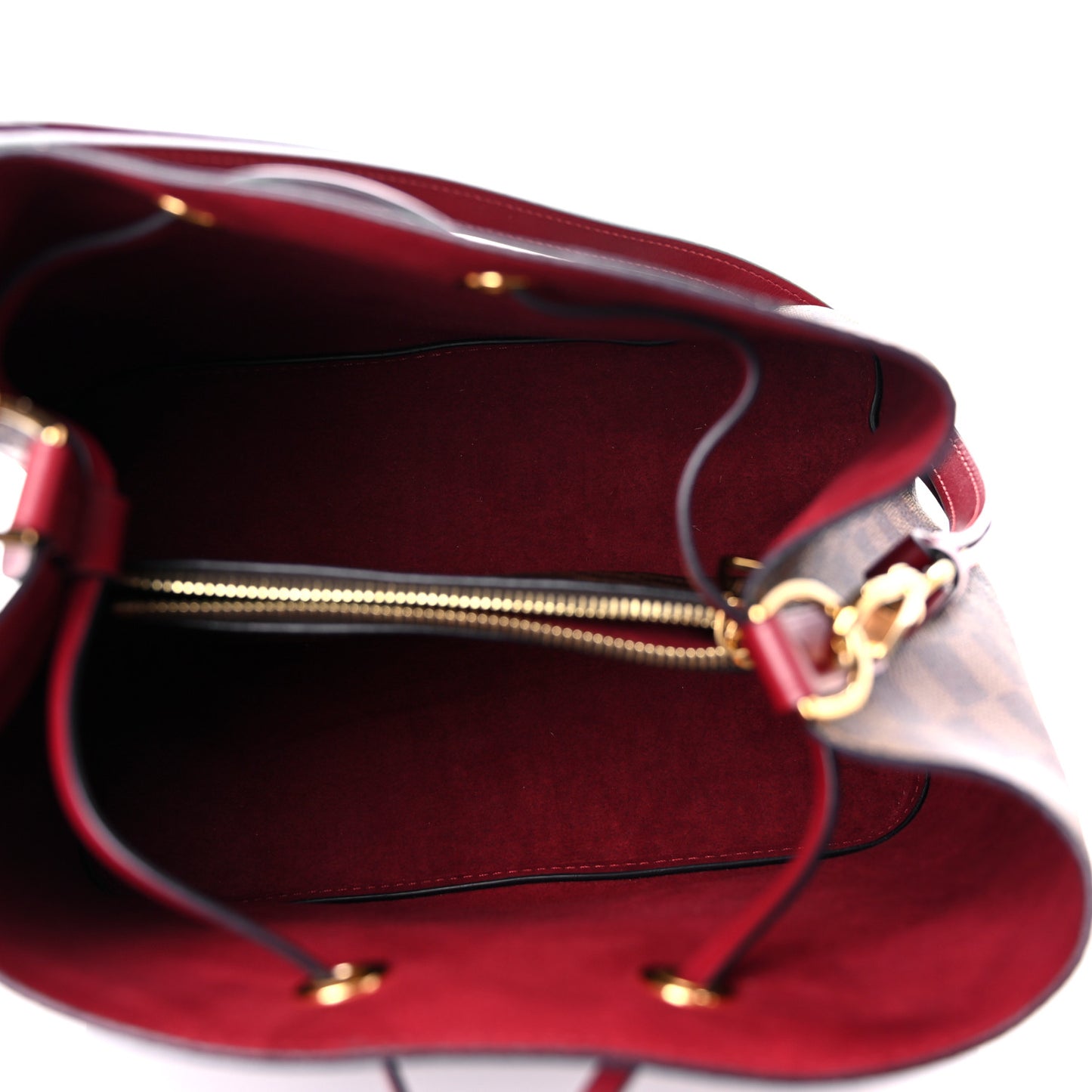 Damier Ebene Neonoe MM Cherry Berry