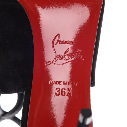 Christian Louboutin Veau Velours Rosas 85 Pumps 36.5 Black 7 of 9