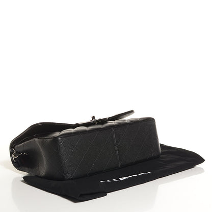 Chanel Caviar Quilted Jumbo Double Flap Black 3 of 9