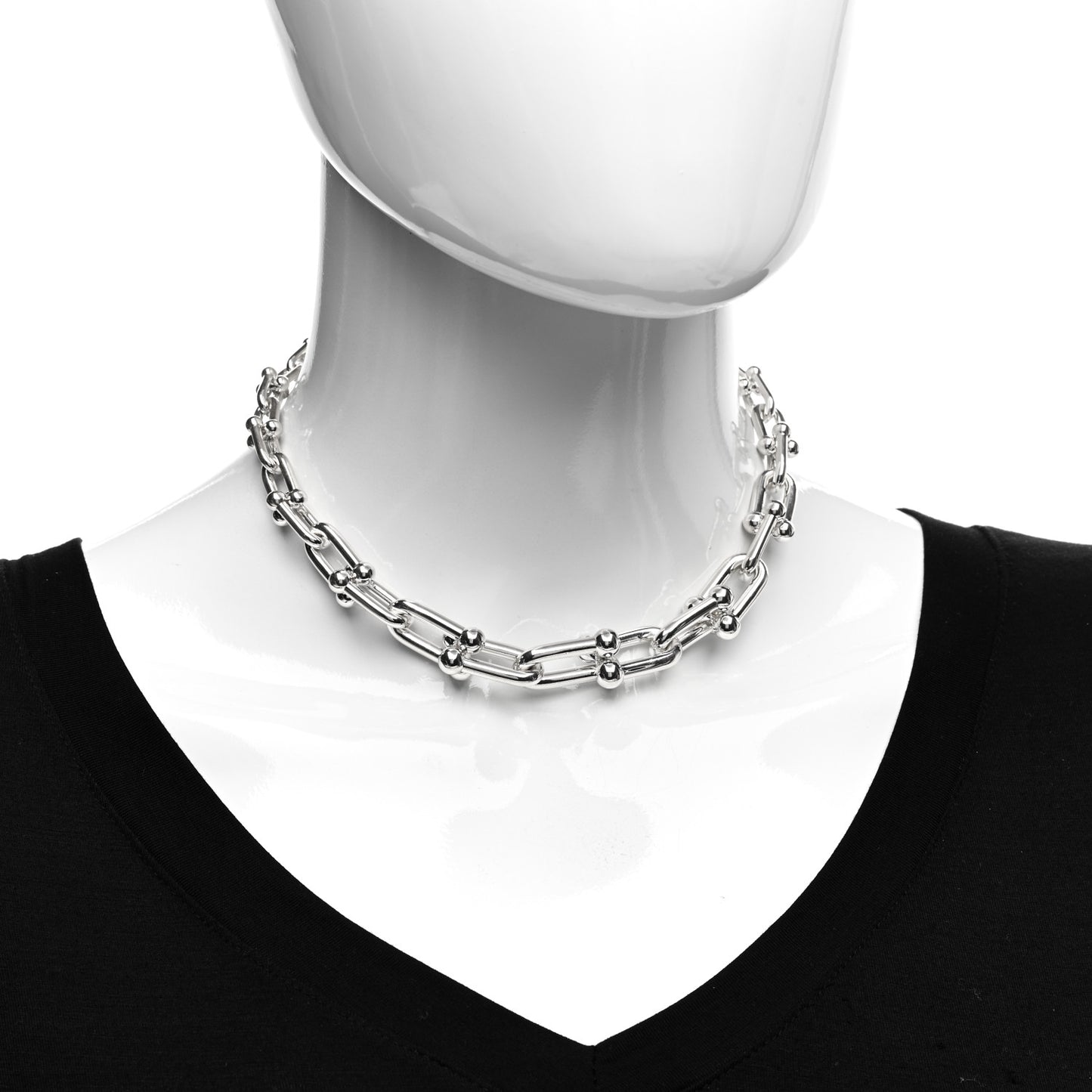 Sterling Silver HardWear Graduated Link Necklace