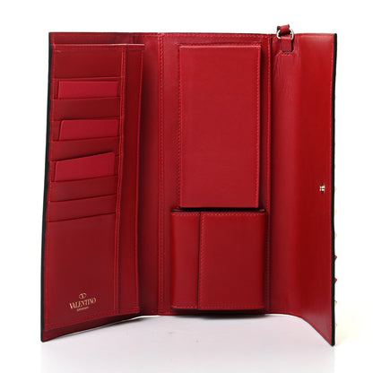 Valentino Garavani Calfskin Rockstud Wristlet Wallet Rosso Valentino 4 of 7