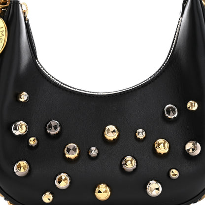 Stella McCartney Eco Alter Nappa Mini Chunky Studs Frayme Shoulder Bag Black 8 of 12