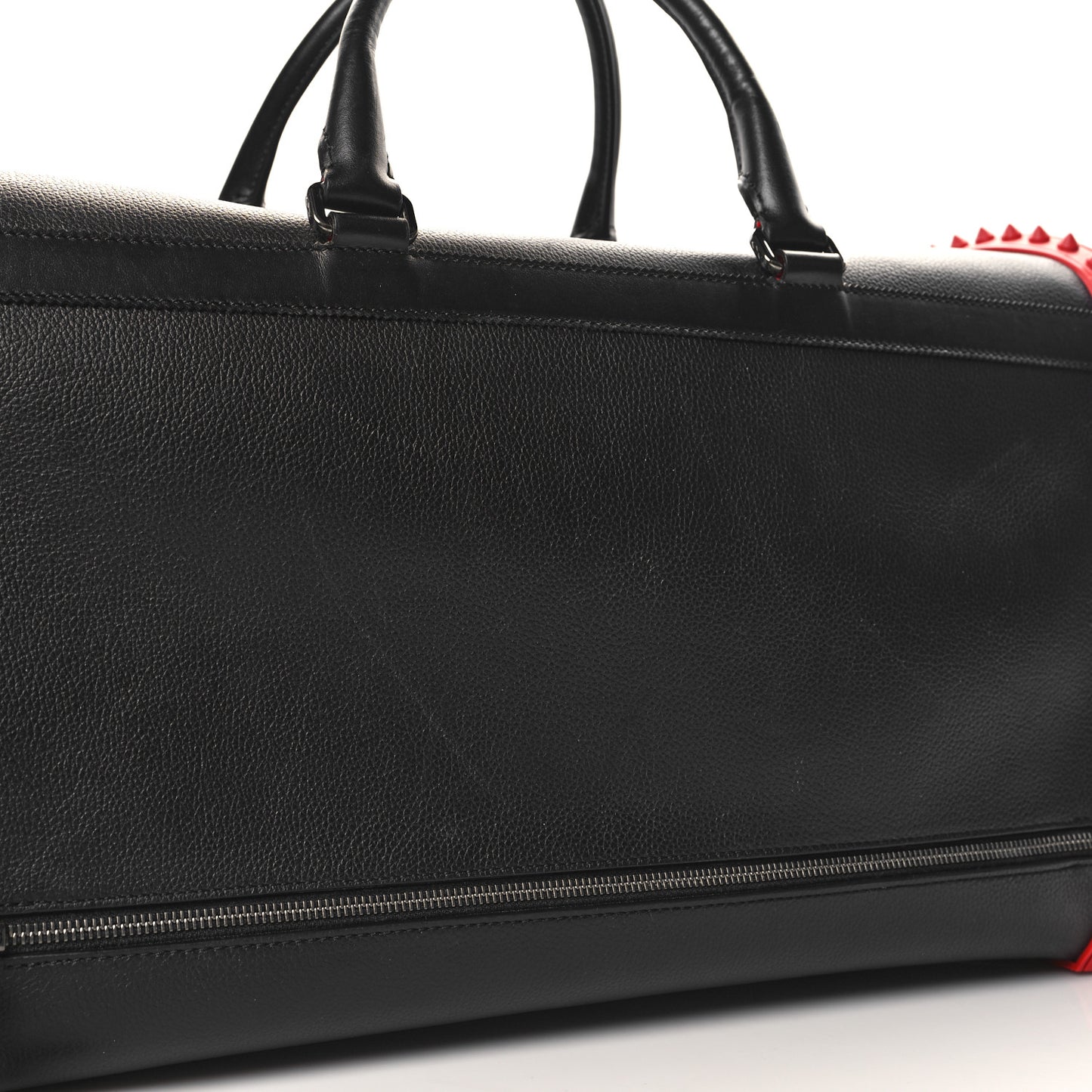 Calfskin Sneakender Studded Duffle Bag Black