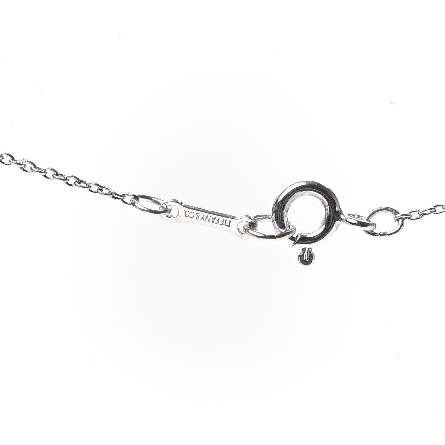 Tiffany Sterling Silver 12mm Elsa Peretti Cross Pendant Necklace 5 of 5