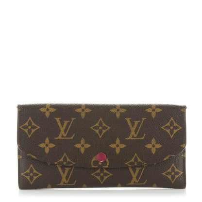 Louis Vuitton Monogram Emilie Wallet Fuchsia 1 of 7