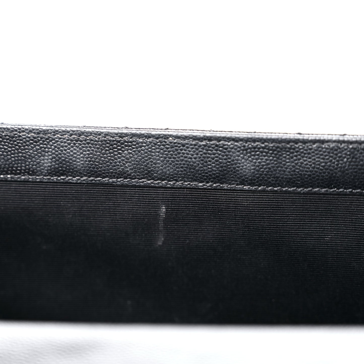 Grain De Poudre Textured Mixed Matelasse Triquilt Medium Monogram Satchel Black