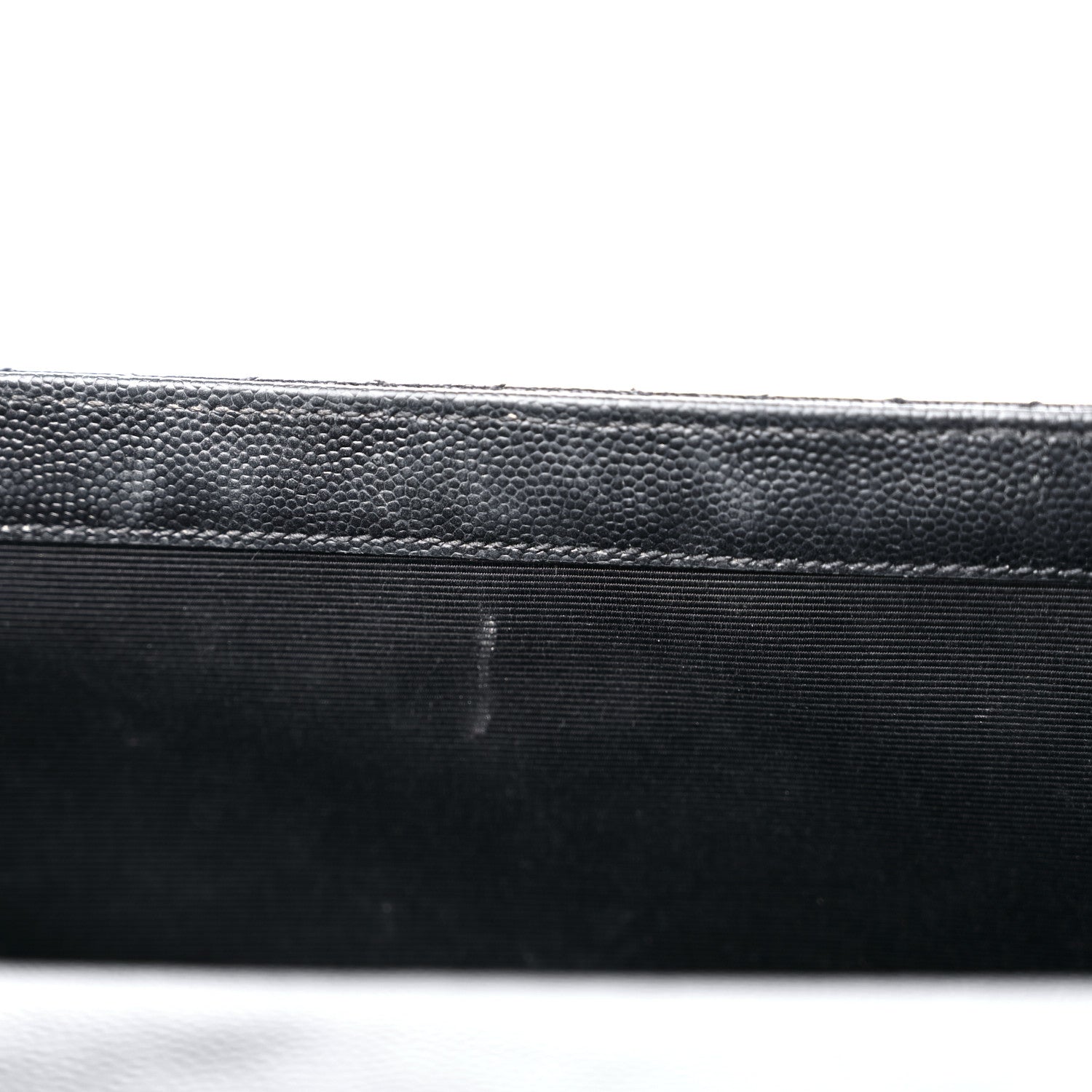 Saint Laurent Grain De Poudre Textured Mixed Matelasse Triquilt Medium Monogram Satchel Black 14 of 18