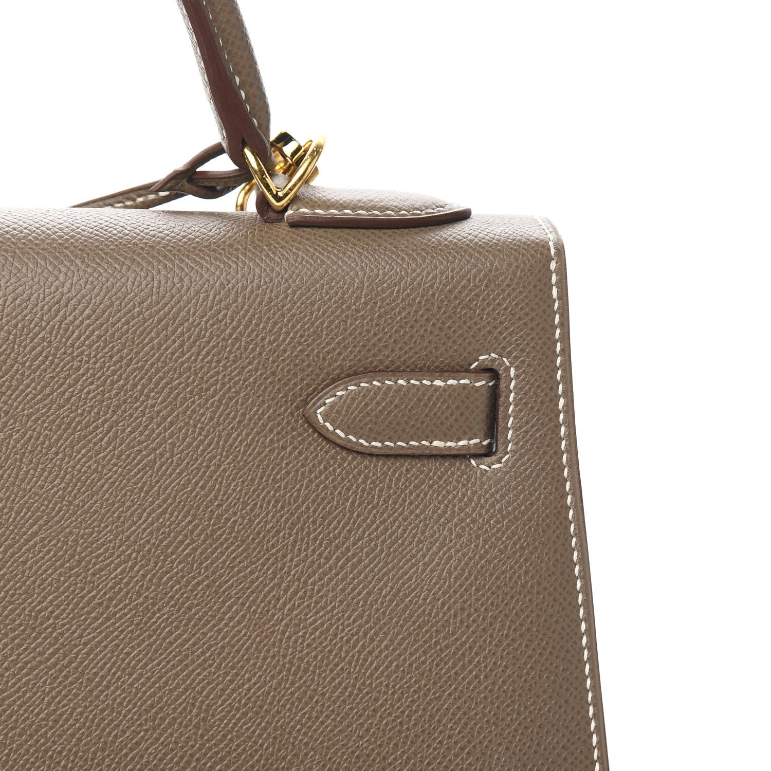 Hermes Epsom Kelly Sellier 32 Etoupe 31 of 34