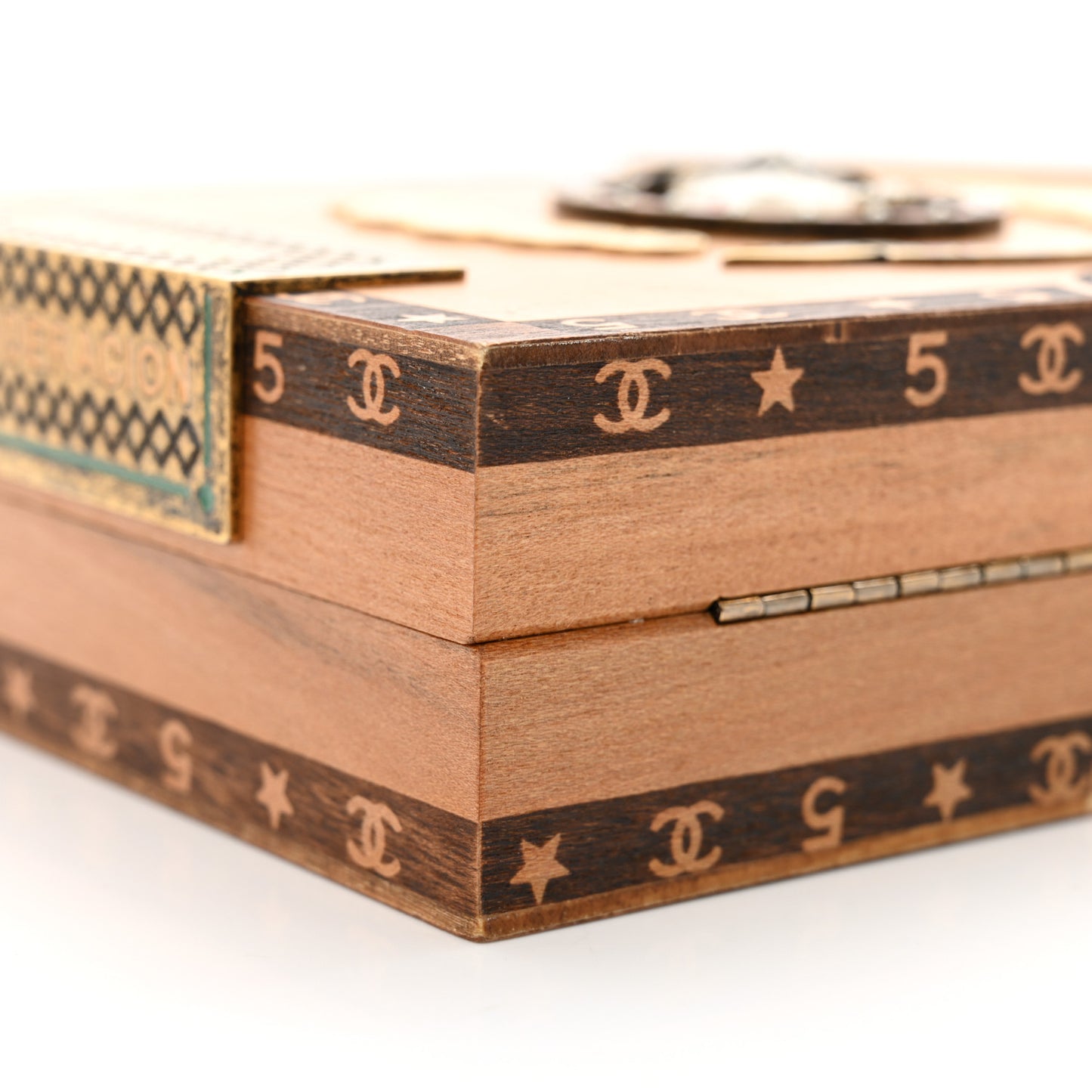 Wood Havana By Night Cigar Box Minaudiere Brown