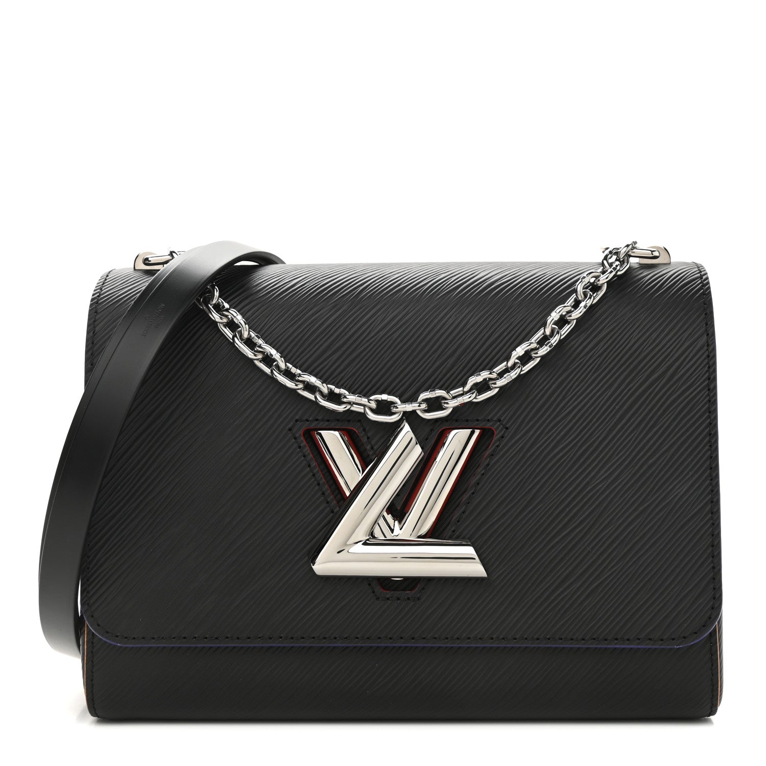 Louis Vuitton Epi Twist Shoulder Bag MM Black Orange 1 of 11