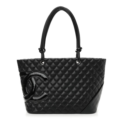 Chanel Calfskin Quilted Large Cambon Tote Black 1 of 10