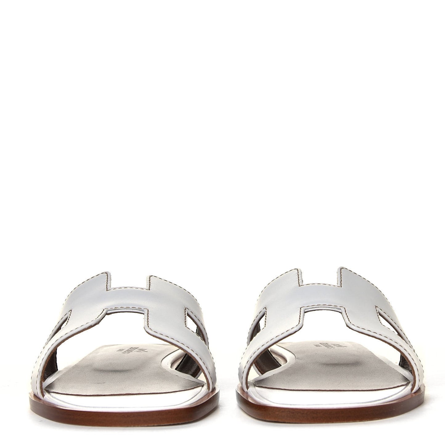 Box Calfskin Oran Sandals 36.5 White