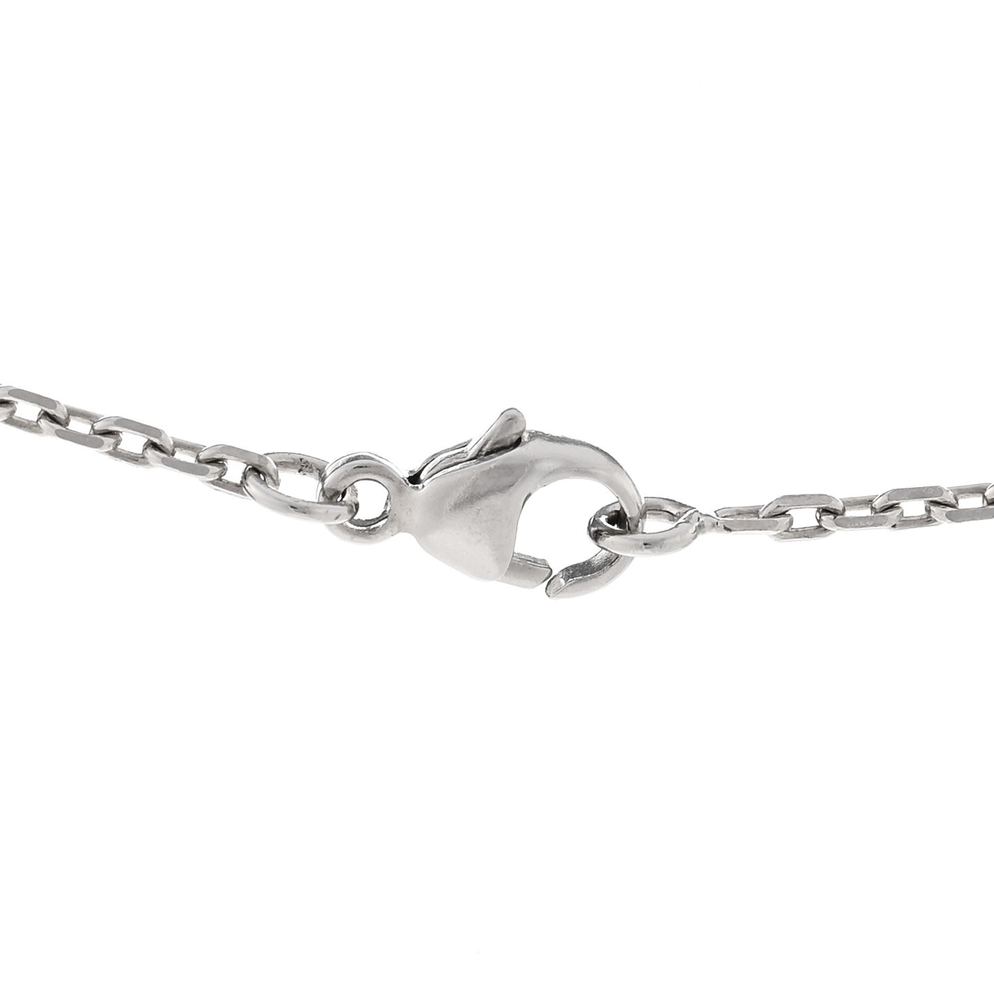Lacquered Palladium Mini Pop H Pendant Necklace Black