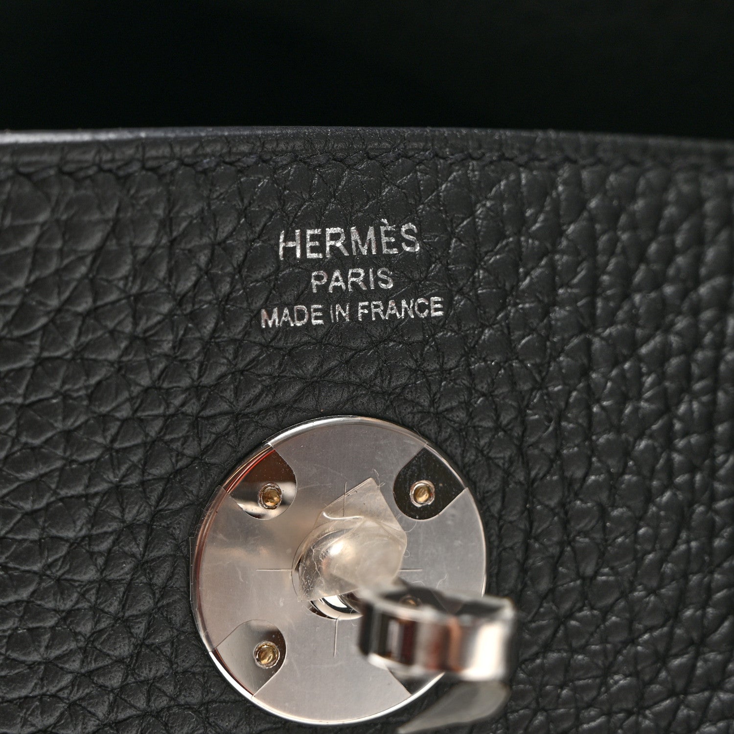 Hermes Taurillon Clemence Lindy 26 Black 6 of 10