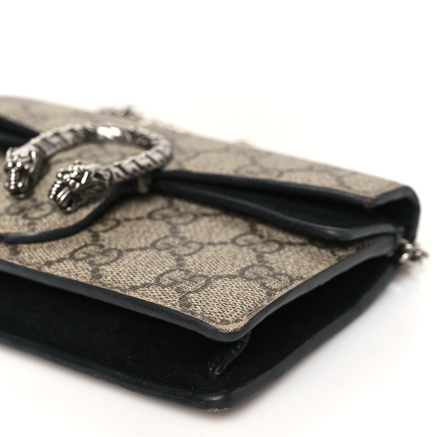 GG Supreme Monogram Super Mini Dionysus Shoulder Bag Black
