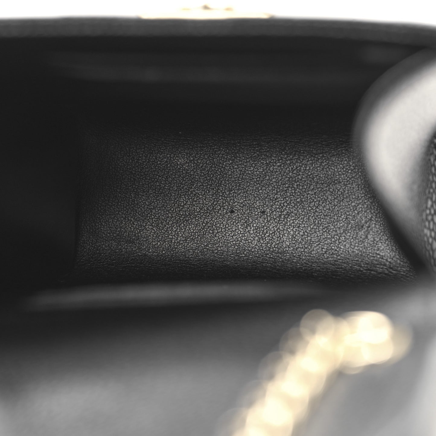 Caviar Quilted Golden Class Phone Holder Black Black