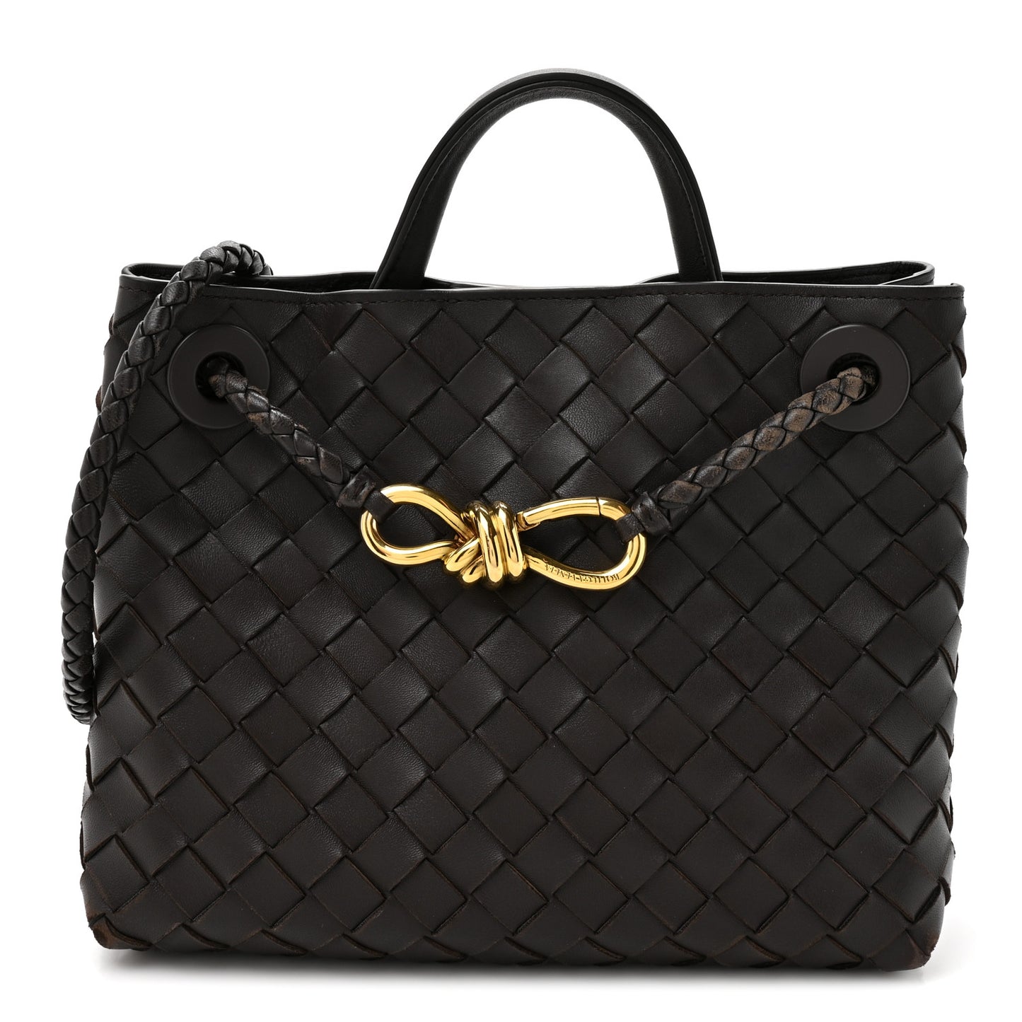 Nappa Intrecciato Small Andiamo Shoulder Bag Fondant